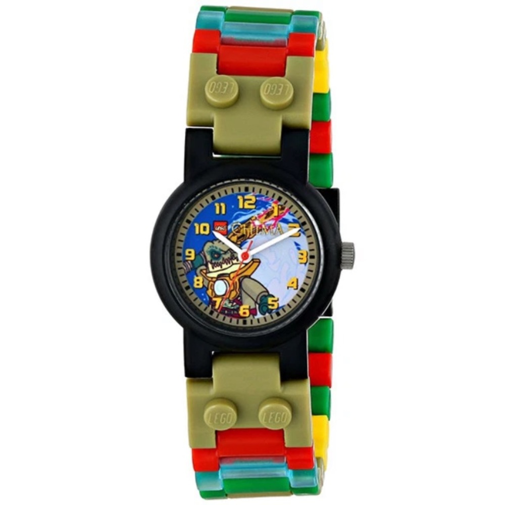 LEGO Legends Of Chima Crawley Kids Colorful Dial & Strap Buildable Toy Watch